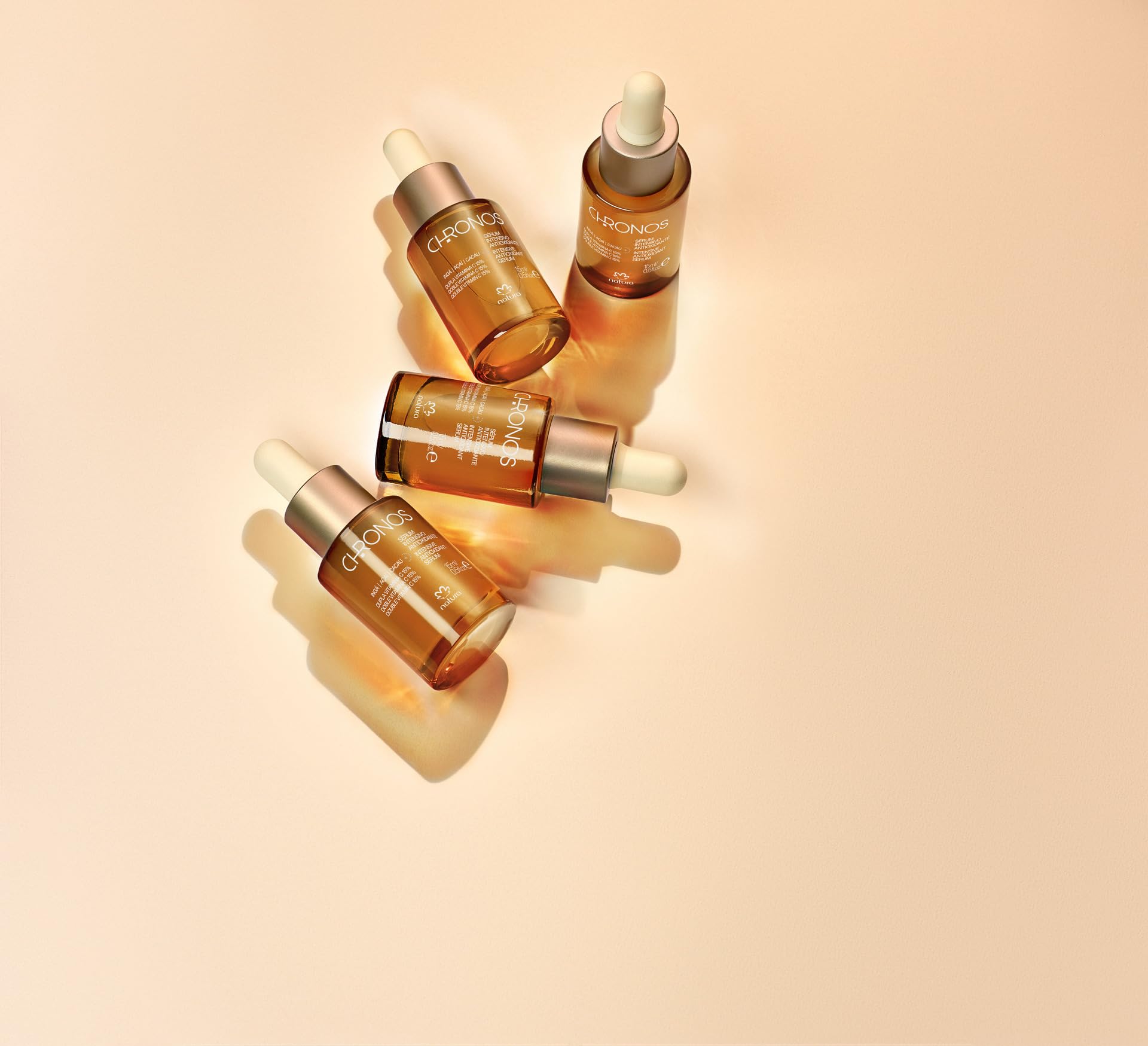 natura - Chronos Intensive Anti-Oxidant Serum - Brightening 15% Vitamin C Serum - Protects from Oxidation with Inga, Açaí & Cacau - Stimulates Collagen Vegan & Cruelty-Free Skincare - 15ml - Image 4