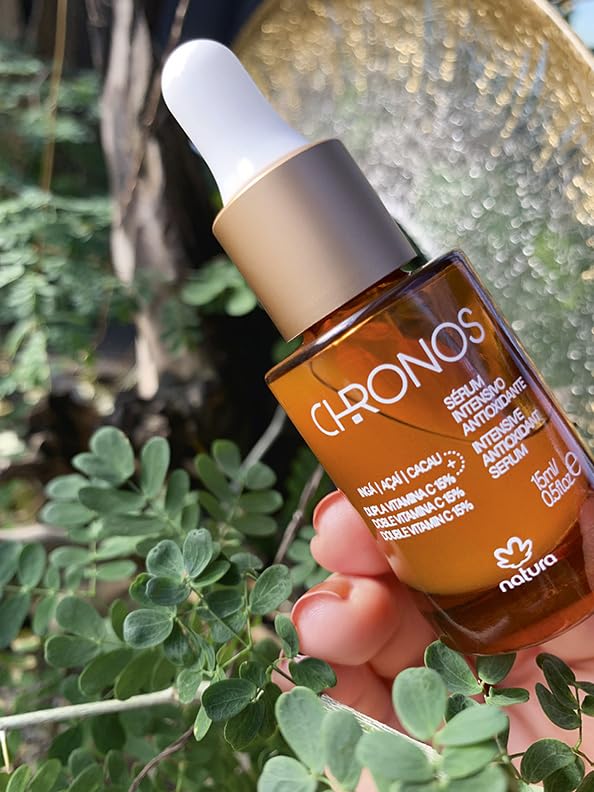 natura - Chronos Intensive Anti-Oxidant Serum - Brightening 15% Vitamin C Serum - Protects from Oxidation with Inga, Açaí & Cacau - Stimulates Collagen Vegan & Cruelty-Free Skincare - 15ml - Image 8