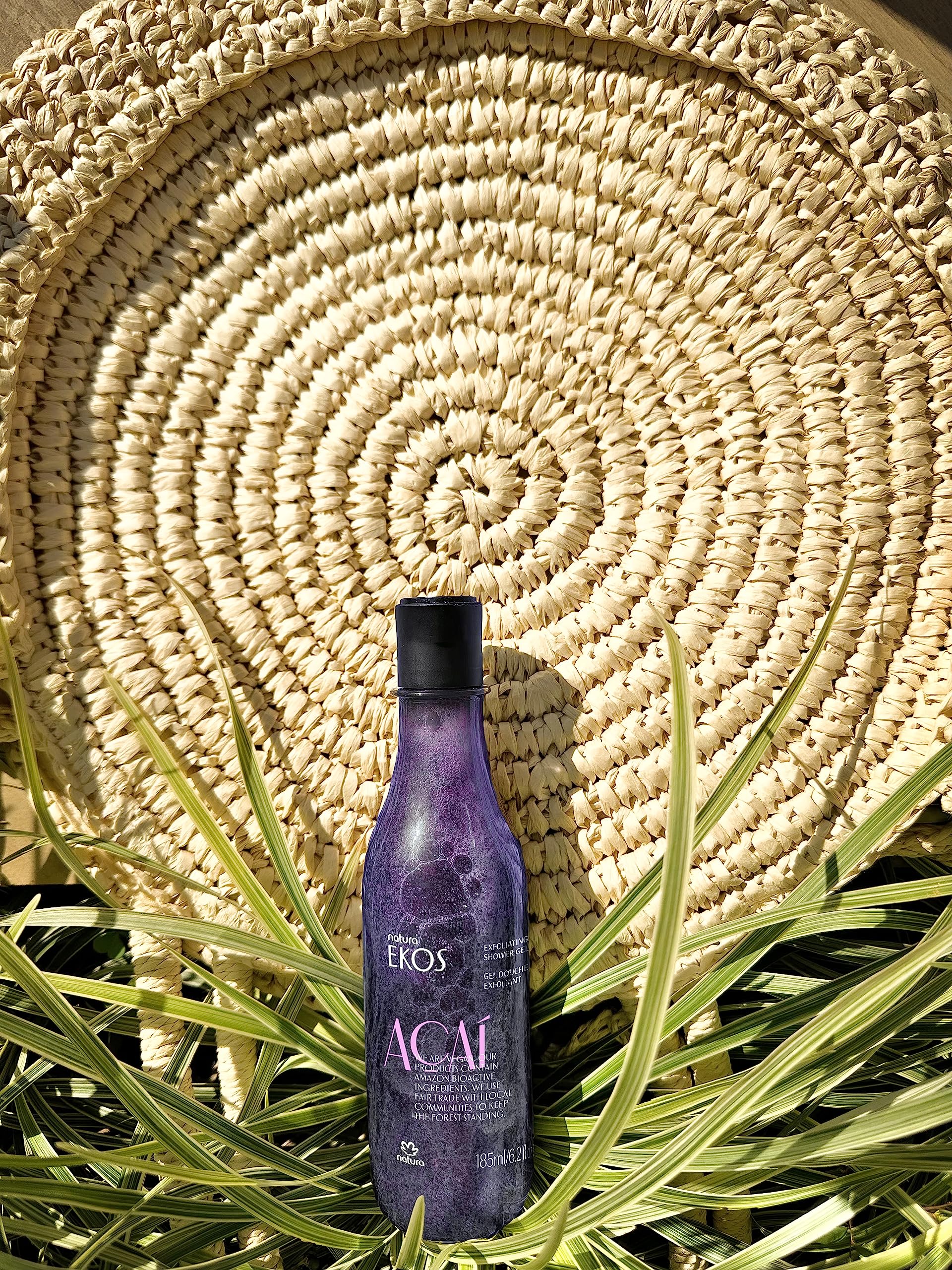 natura - Ekos Açaí Revitalizing Exfoliating Shower Gel - Natural Exfoliants - Removes Impurities - Body Wash - Vegan Skin Care - Brazilian Beauty Secrets - Self Care & Body Care - 6.2 fl oz (185ml) - Image 9