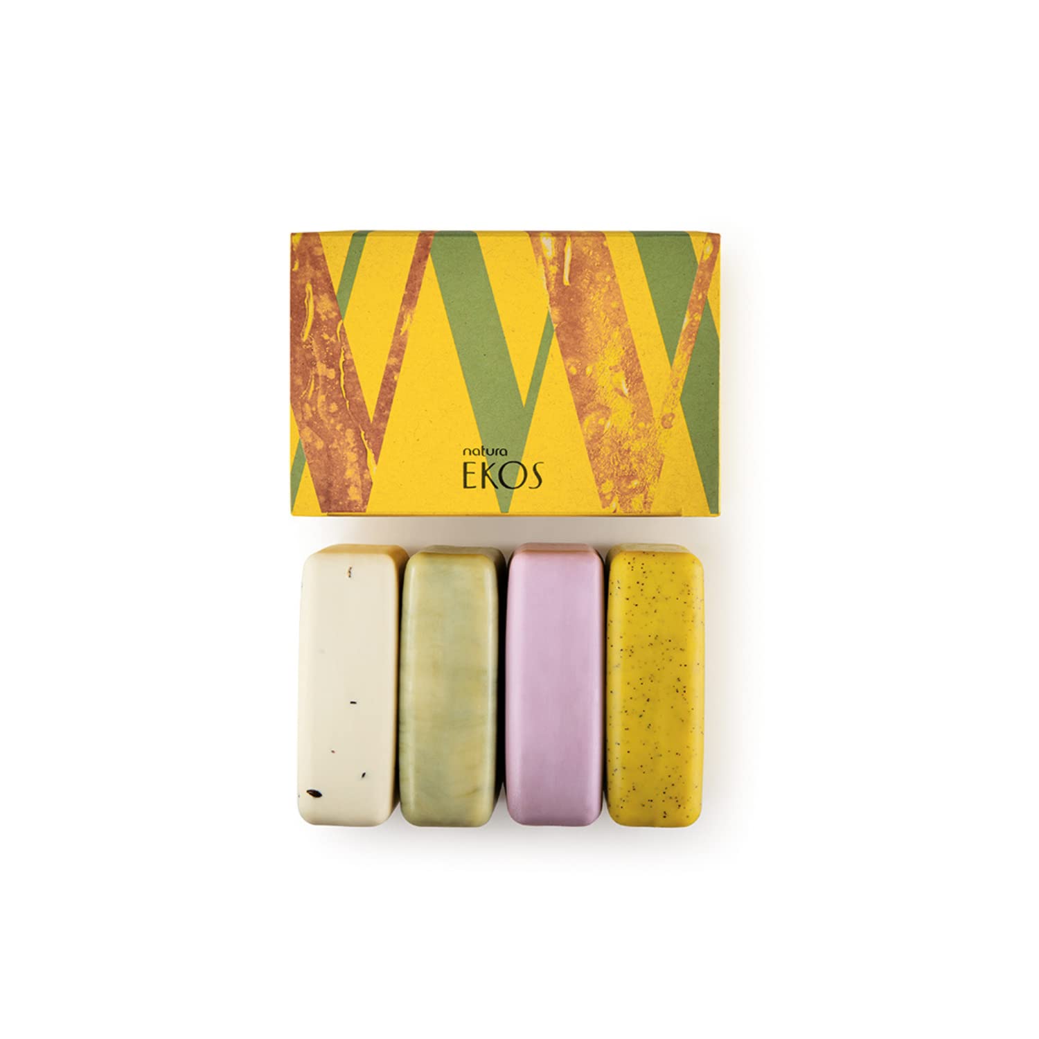 natura - Exfoliating Bar Soap Set – Natural Amazonian Body Soap with Brazil Nut, Andiroba, Açaí & Passion Fruit – Vegan Moisturizing Cleansing Bars – 4 Pack (3.5 oz Each) - Image 3