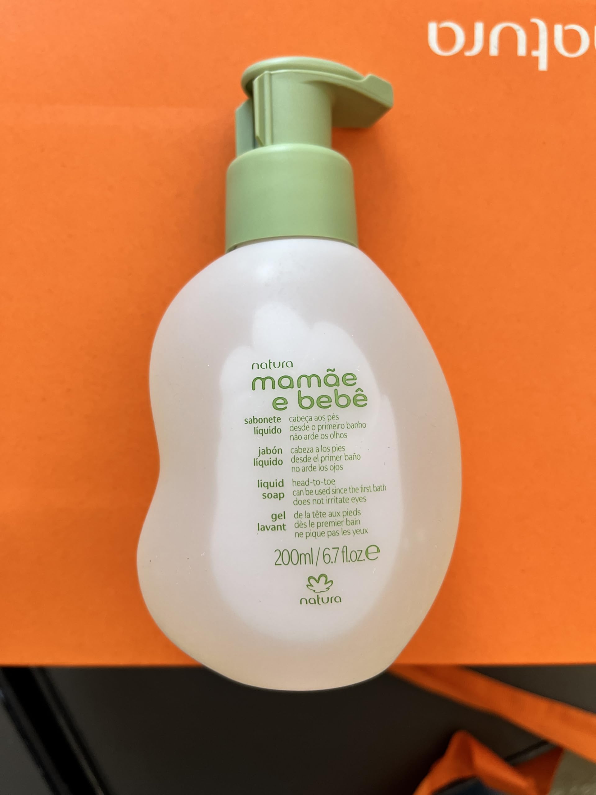 Natura - Mamãe e Bebê Baby Head to Toe Liquid Soap – Gentle Tear-Free Cleanser for Newborns & Kids – Sensitive Skin, Vegan & Safe Formula – 6.7 fl oz (200ml) - Image 6