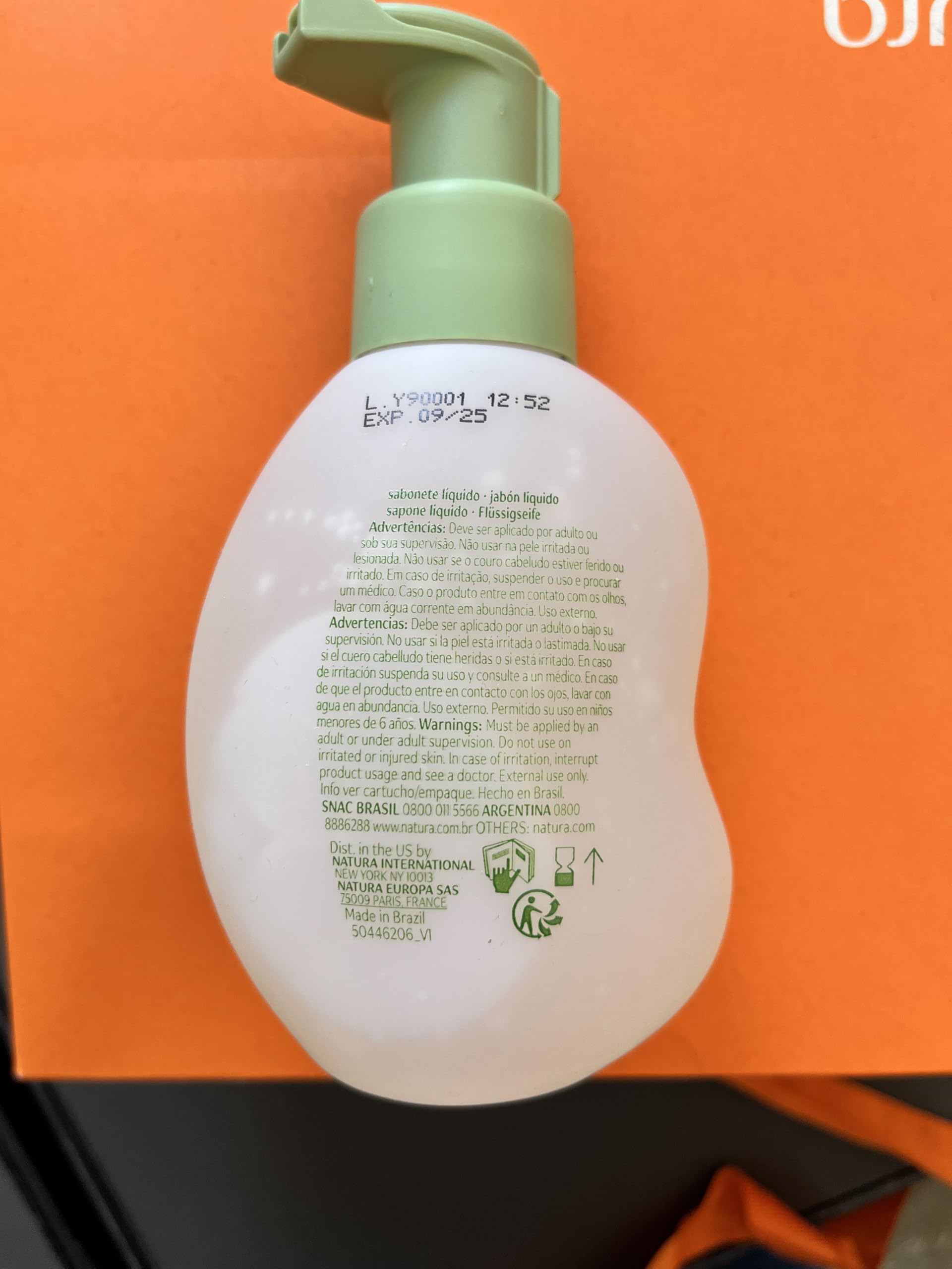 Natura - Mamãe e Bebê Baby Head to Toe Liquid Soap – Gentle Tear-Free Cleanser for Newborns & Kids – Sensitive Skin, Vegan & Safe Formula – 6.7 fl oz (200ml) - Image 7