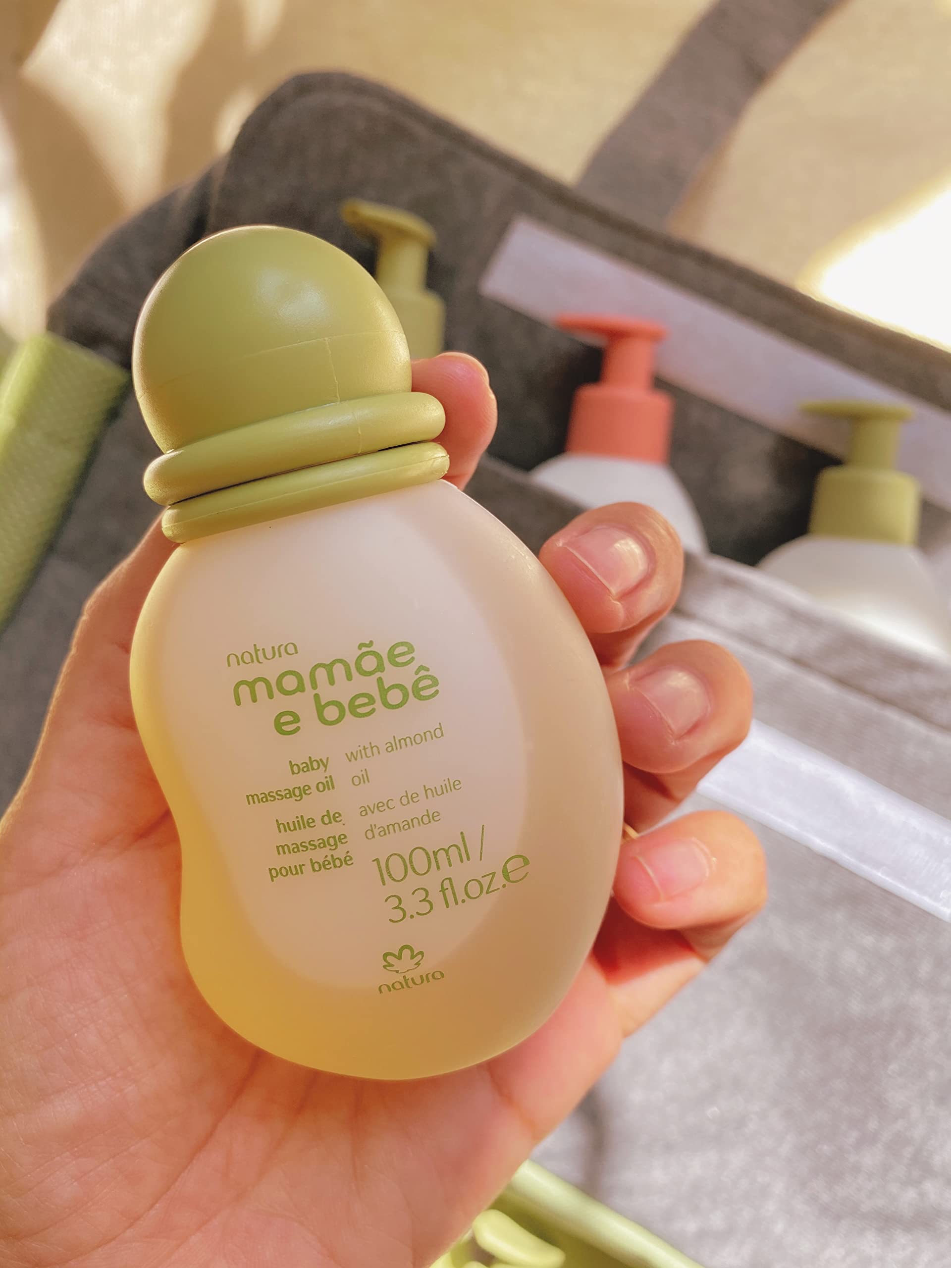 natura - Mamãe e Bebê Baby Massage Oil - 100% Vegan - Safe & Gentle Lightweight Formula - 99% Natural Origin - All Skin Types - Cruelty Free - Brazilian Beauty - Baby Essentials - 3.38 fl oz (100ml) - Image 8