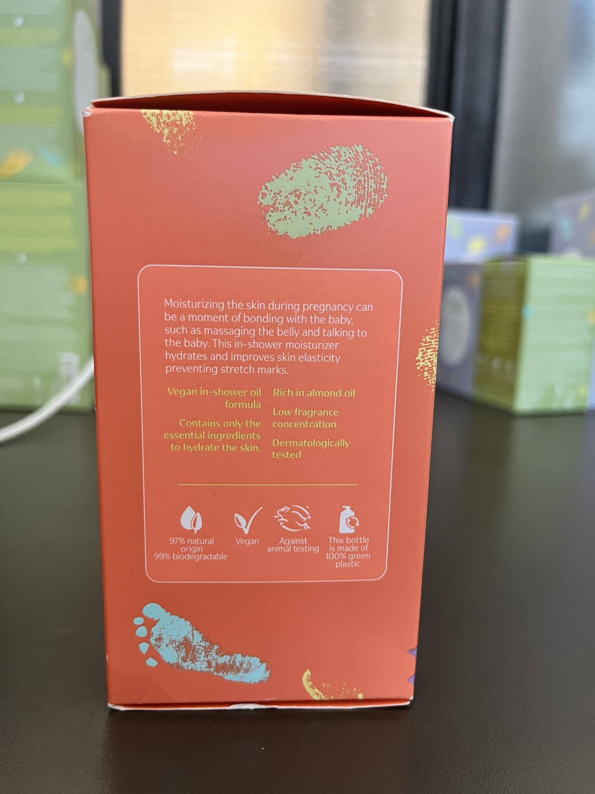 natura - Mamãe e Bebê Mom Stretch Marks Oil - Moisturizing Shower Oil - Skin Elasticity - 100% Vegan - Almond Oil - 97.3% Natural Origin - All Skin - Cruelty Free - Baby Essentials - 6.7 fl oz (200ml) - Image 5