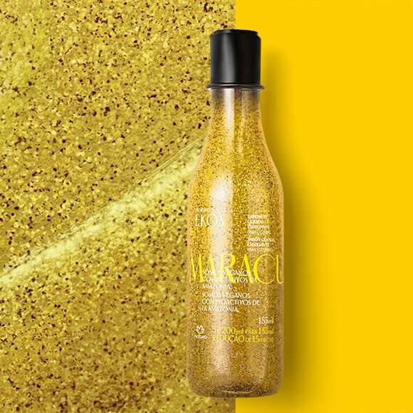 Natura - Passion Fruit Soothing Exfoliating Shower Gel - Maracujá Oil & Seed Scrub, Vegan, Sulfate-Free, pH-Balanced Body Exfoliant & Cleanser - Body Wash - Vegan Skin Care - 6.2 fl oz (185ml) - Image 3